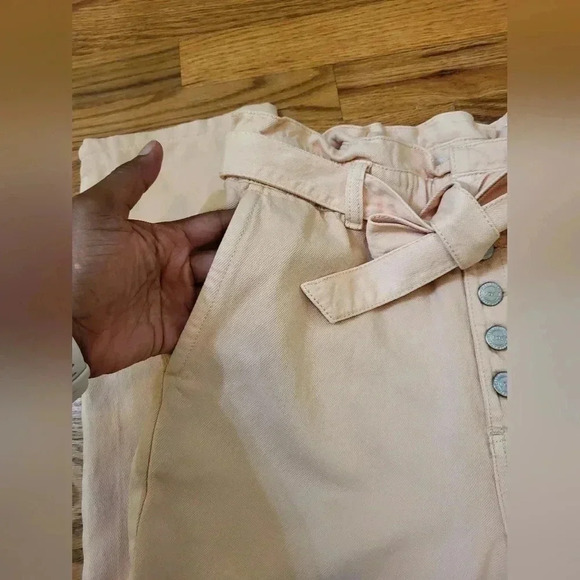 LOFT Ann Taylor High Waisted Tapered Leg Paperbag Pants(XS) - Picture 5 of 9